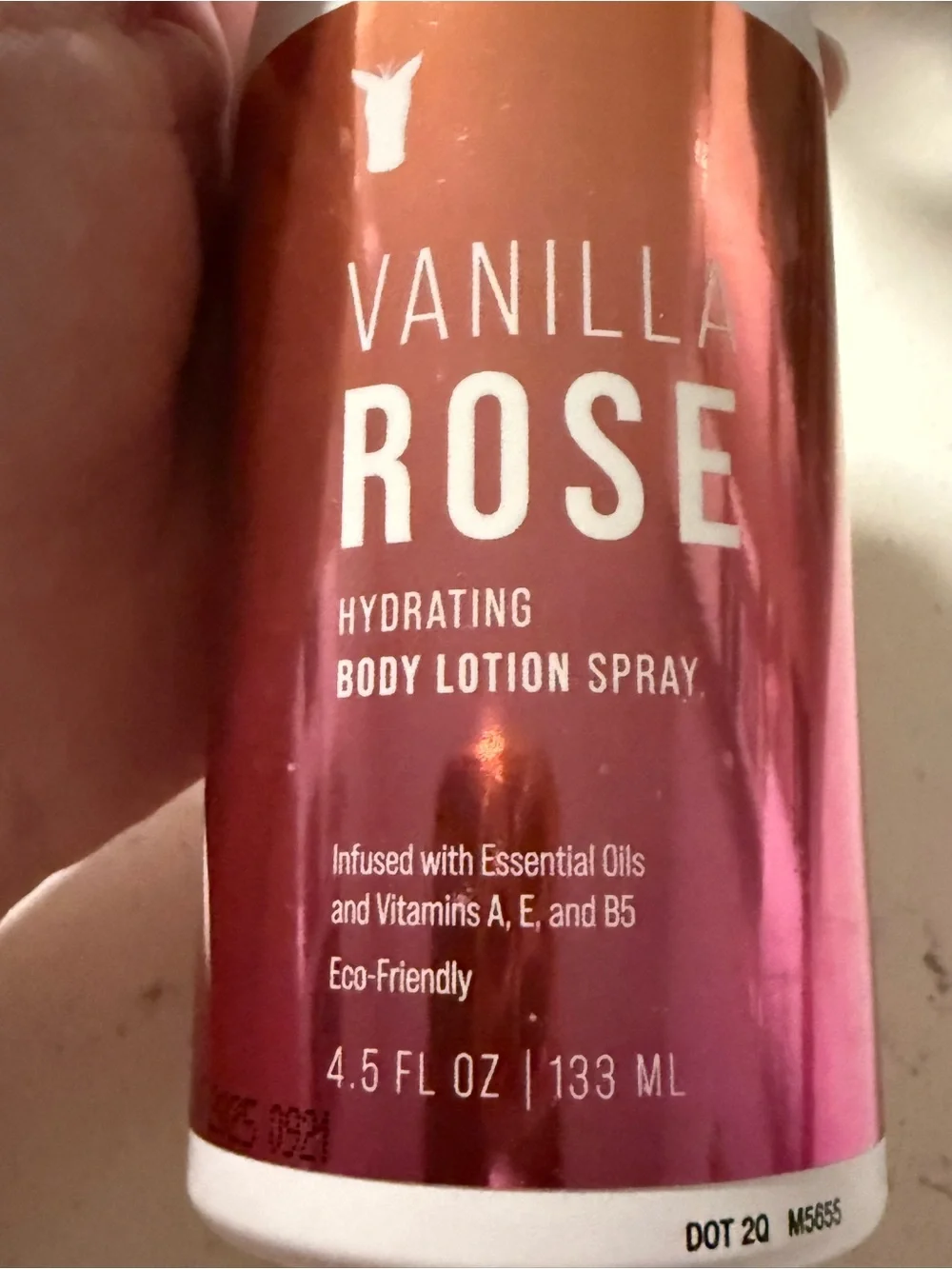 Pink Zebra Vanilla Rose Hydrating Body Lotion Spray - Rose Metallic Pink